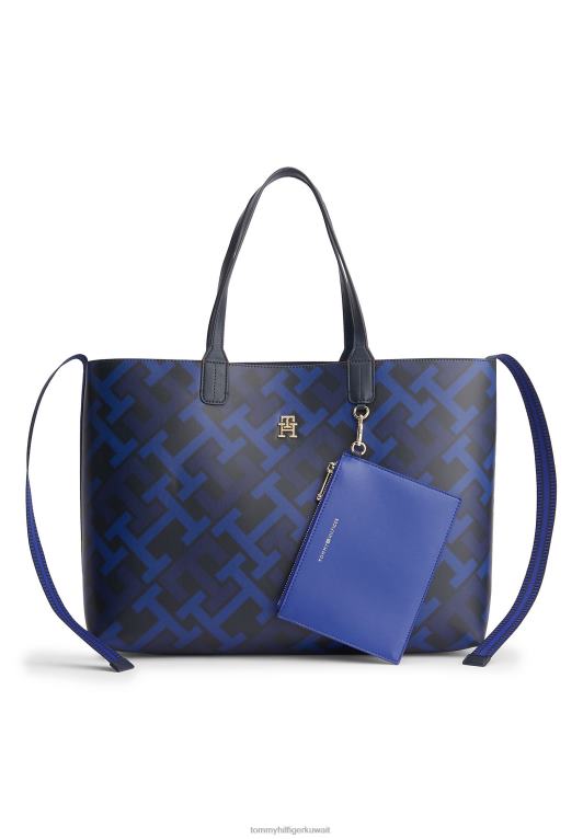 مزيج الفضاء الأزرق Tommy Hilfiger حقيبة مونوغرام مميزة على الجسم 446445532