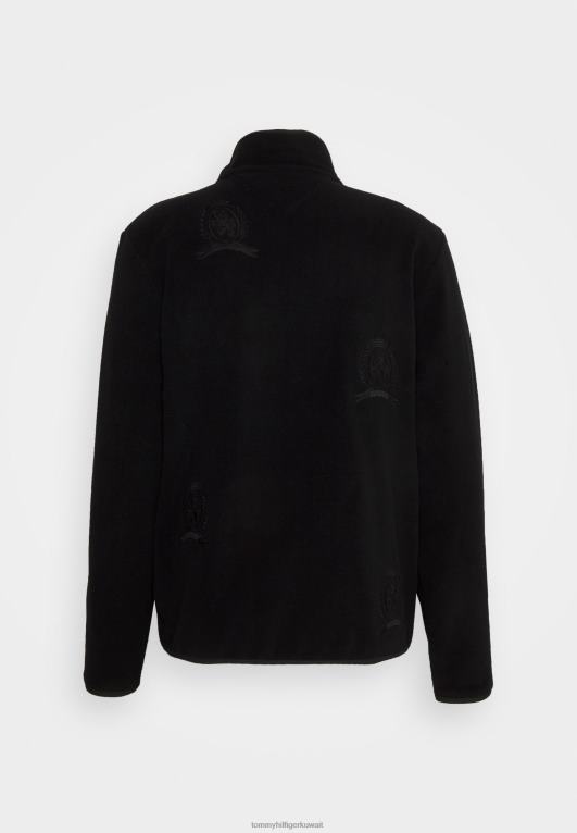 أسود Tommy Hilfiger أيقونة قمة الرمز البريدي من خلال سترة الصوف 446445539