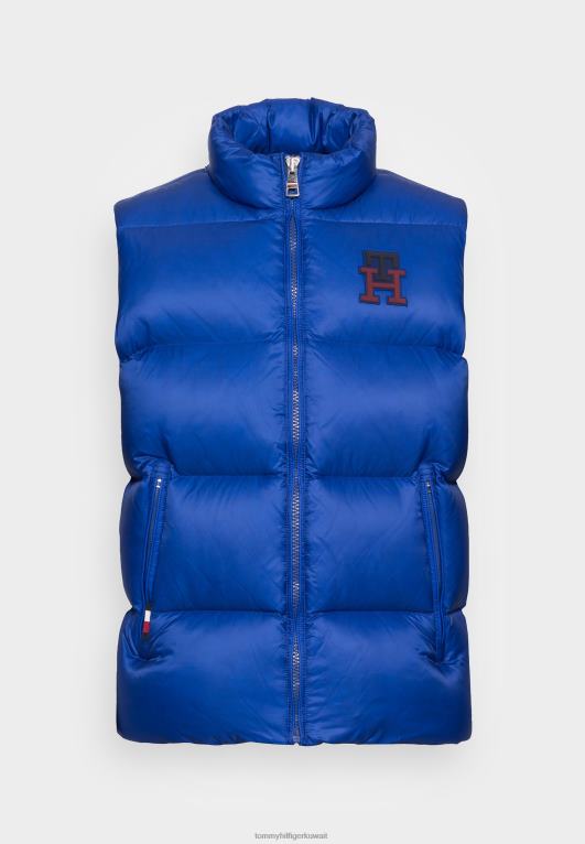 الأزرق الجريء Tommy Hilfiger الجاذبية أسفل سترة صدرية 446445544