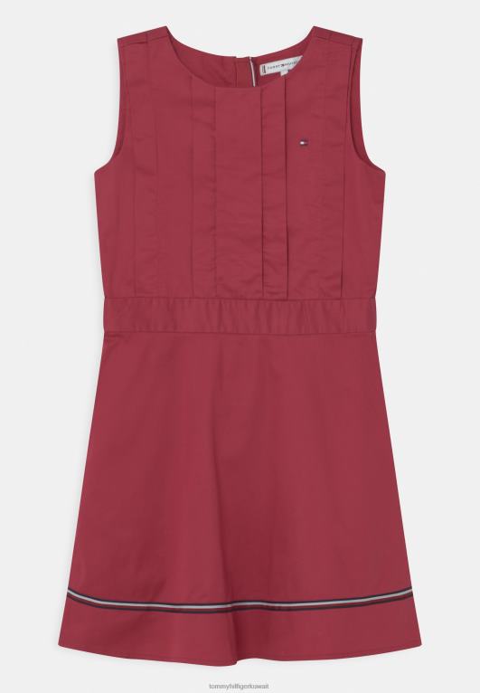 سحق التوت البري Tommy Hilfiger فستان مخطط عالمي فستان كوكتيل/فستان حفلة 446445551