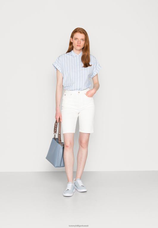 بيج فاتح Tommy Hilfiger شورت جينز كلاسيكي مستقيم 446445558