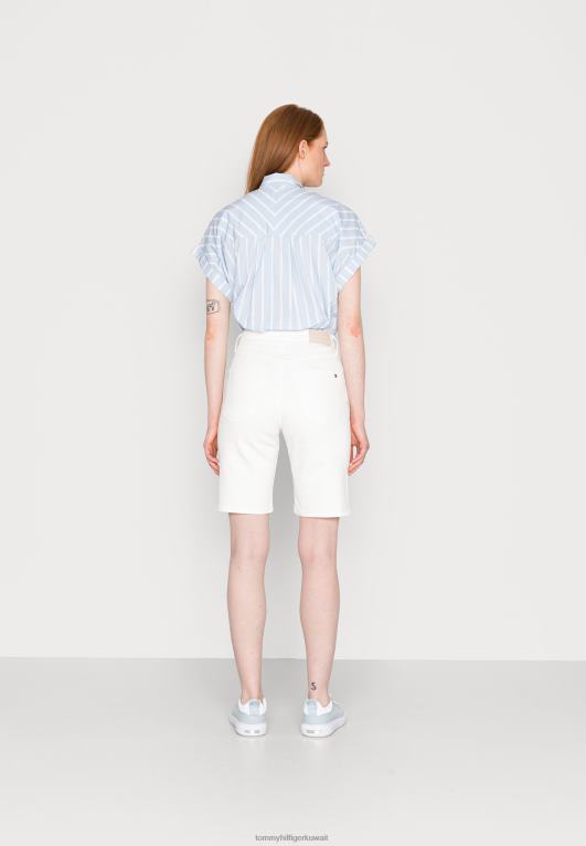 بيج فاتح Tommy Hilfiger شورت جينز كلاسيكي مستقيم 446445558