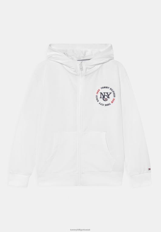 أبيض Tommy Hilfiger الرمز البريدي الخالد من خلال البلوز 446445572