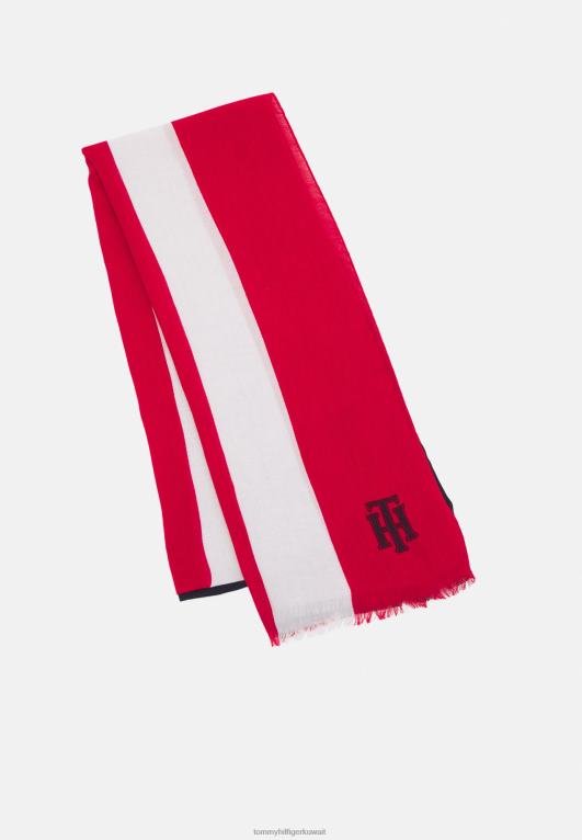 مزيج الشركات Tommy Hilfiger وشاح فولار نسائي مطبوع 446445575