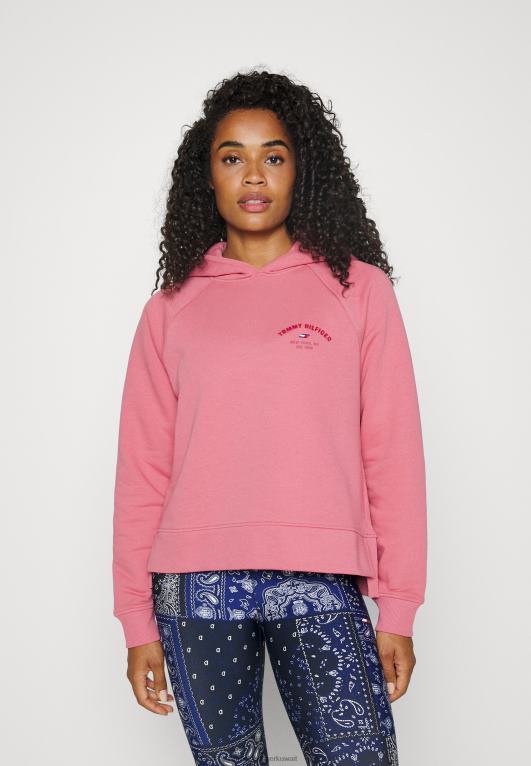 الإنجليزية الوردي Tommy Hilfiger هوديي اسكواش عادي 446445622
