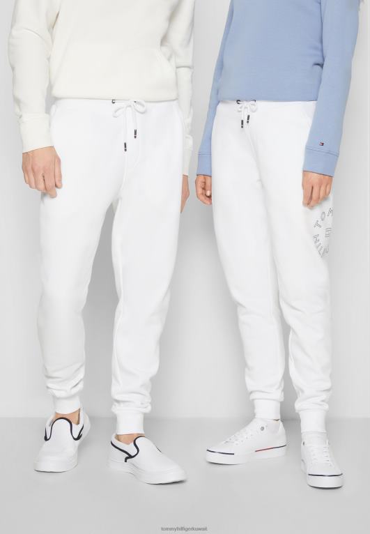 أبيض Tommy Hilfiger بنطال رياضي برسومات دائرية وجزء سفلي من بدلة رياضية للجنسين 446445623