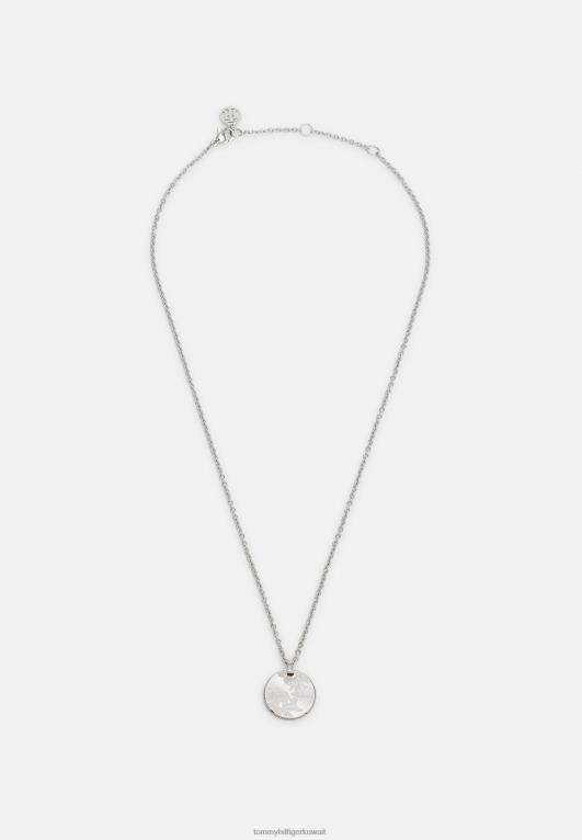 فضية اللون Tommy Hilfiger قلادة عائلة الزهور الطازجة 446445638