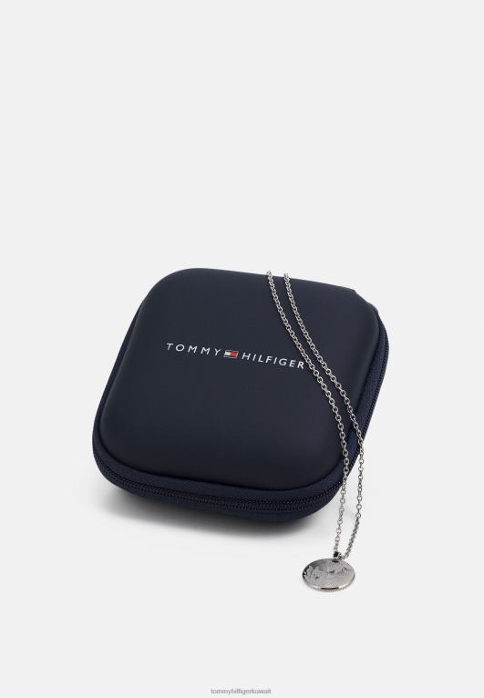 فضية اللون Tommy Hilfiger قلادة عائلة الزهور الطازجة 446445638