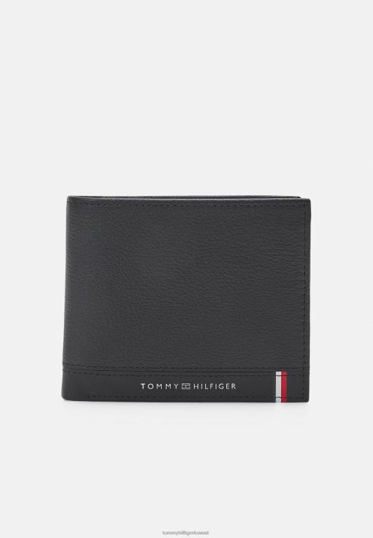 أسود Tommy Hilfiger سنترفلاب ومحفظة للعملات المعدنية 446445644