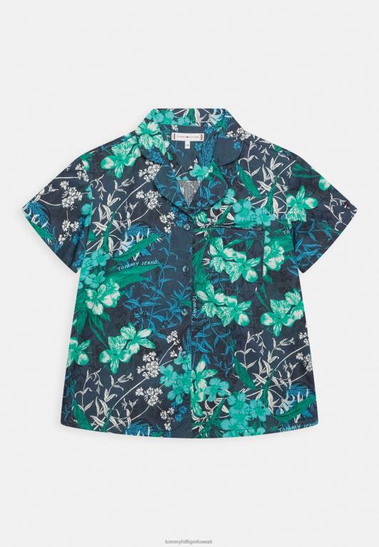 زهرة استوائية خضراء Tommy Hilfiger بلوزة زهرة استوائية 446445649