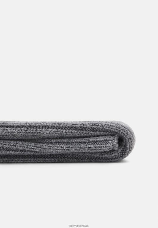 هيذر رمادي فاتح Tommy Hilfiger وشاح العلم الكبير وشاح للجنسين 446445661