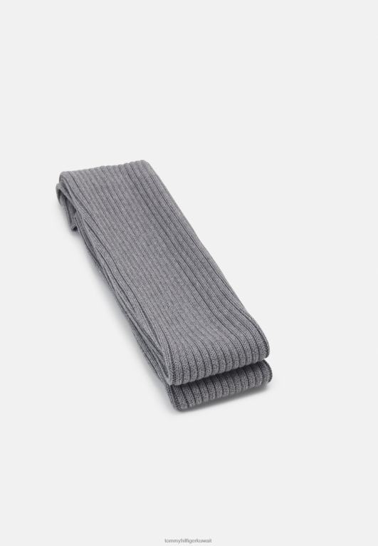 هيذر رمادي فاتح Tommy Hilfiger وشاح العلم الكبير وشاح للجنسين 446445661