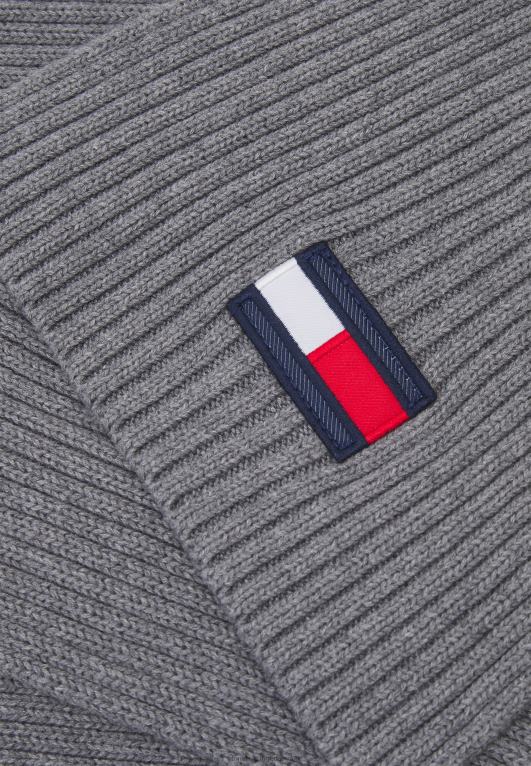 هيذر رمادي فاتح Tommy Hilfiger وشاح العلم الكبير وشاح للجنسين 446445661
