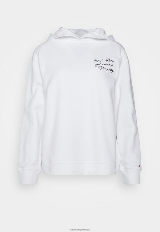 أبيض Tommy Hilfiger هوديي هوديي الشعار العادي 446445662