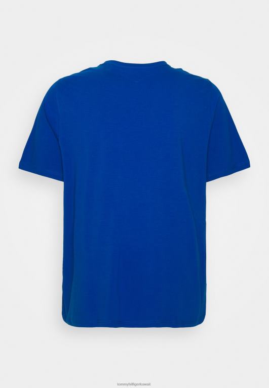 الجزيرة اليونانية الزرقاء Tommy Hilfiger تي شيرت أساسي قابل للتمدد 446445664