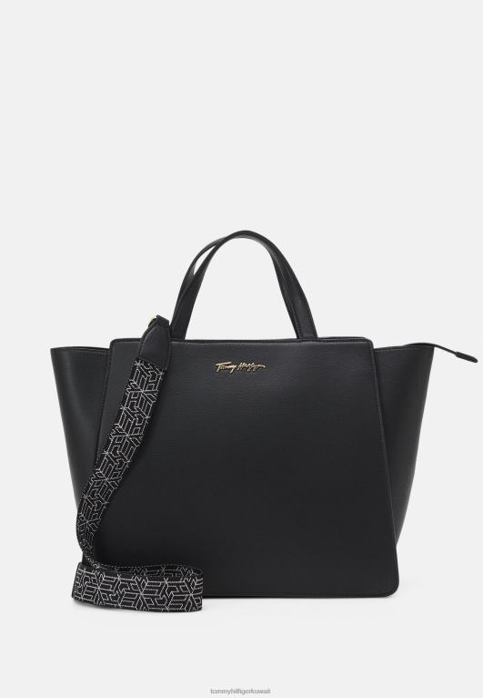 أسود Tommy Hilfiger حقيبة يد ناعمة من جوي 446445698