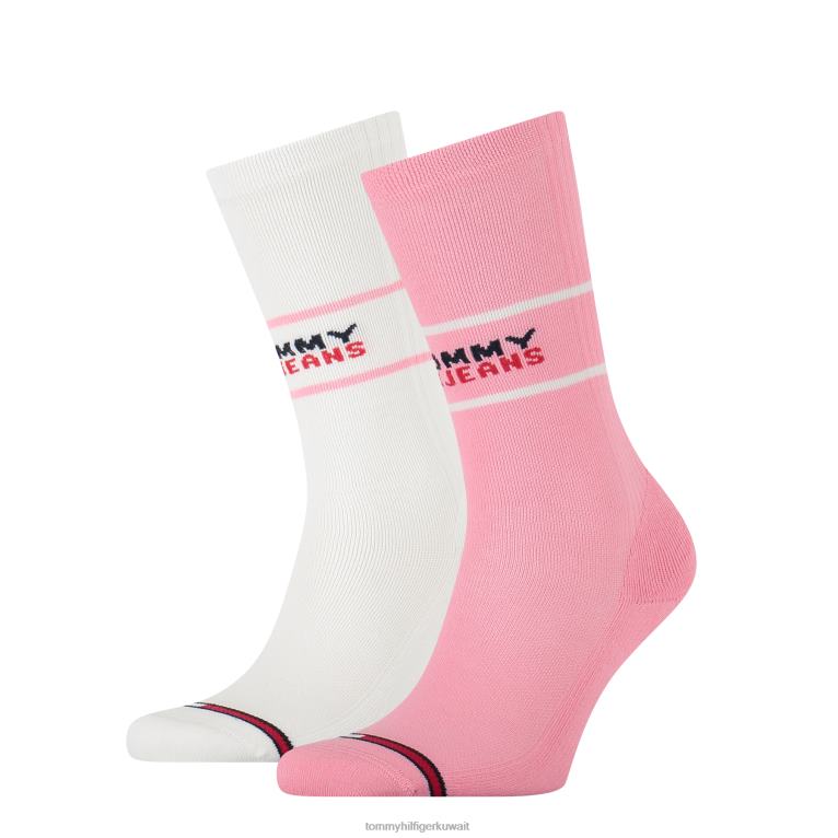 لون القرنفل Tommy Hilfiger عبوة من قطعتين من جوارب يوني تي جي 44644570