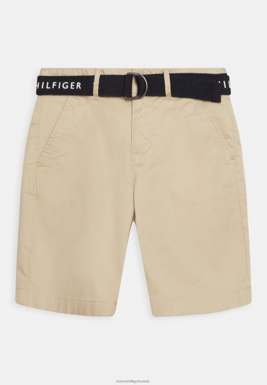 رمل Tommy Hilfiger شورت جينز أساسي بحزام 446445712