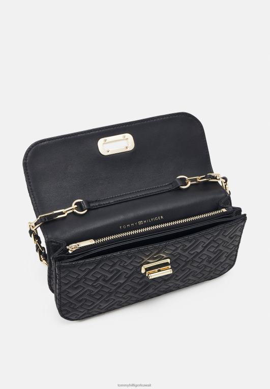 أسود Tommy Hilfiger قفل دوار من النهار إلى الليل عبر حقيبة الجسم 446445713