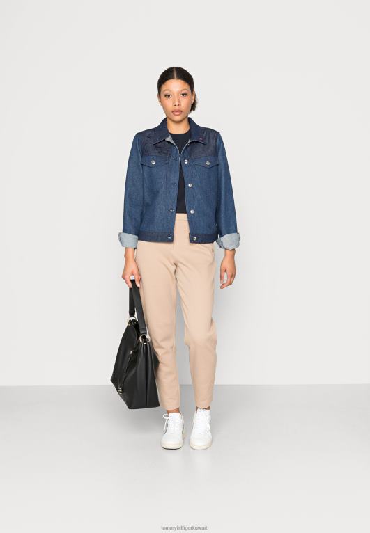 توم Tommy Hilfiger أيقونة سترة فضفاضة سترة الدنيم 446445721