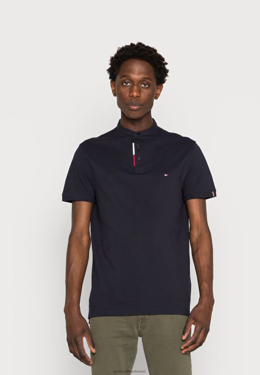 سماء الصحراء Tommy Hilfiger تي شيرت بطباعة بلاكيت ماو 446445733