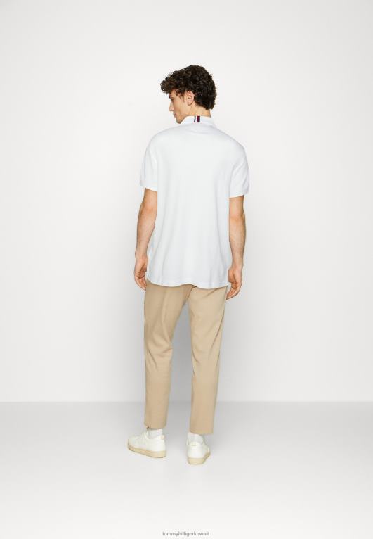 أبيض Tommy Hilfiger قميص بولو عادي مونوغرام 446445737