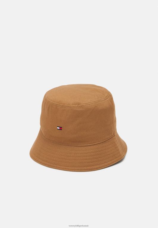 الكاكي الصحراوي Tommy Hilfiger قبعة دلو العلم الأساسية للجنسين 446445762