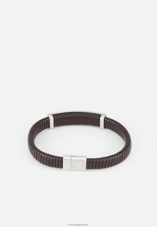 بني Tommy Hilfiger سوار مضفر مسطح 446445769