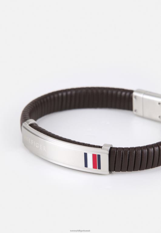 بني Tommy Hilfiger سوار مضفر مسطح 446445769