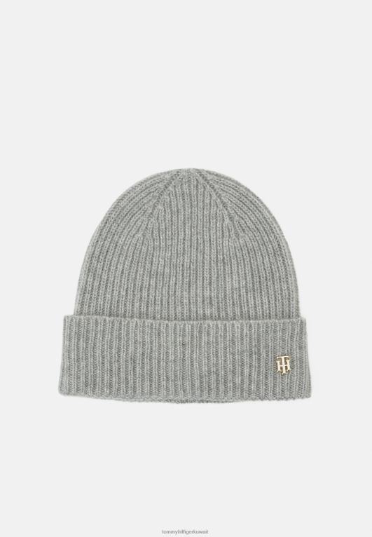 هيذر رمادي فاتح Tommy Hilfiger قبعة صغيرة فاخرة 446445787