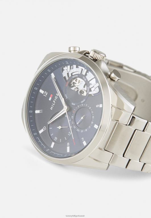 فضي اللون/أزرق Tommy Hilfiger ساعة بيكر كرونوغراف 446445807