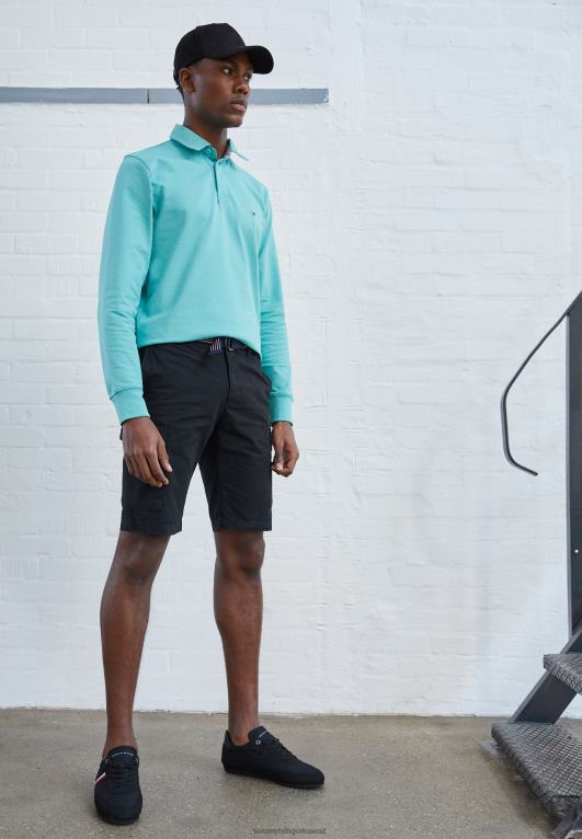 أسود Tommy Hilfiger جون حزام البضائع السراويل 446445836