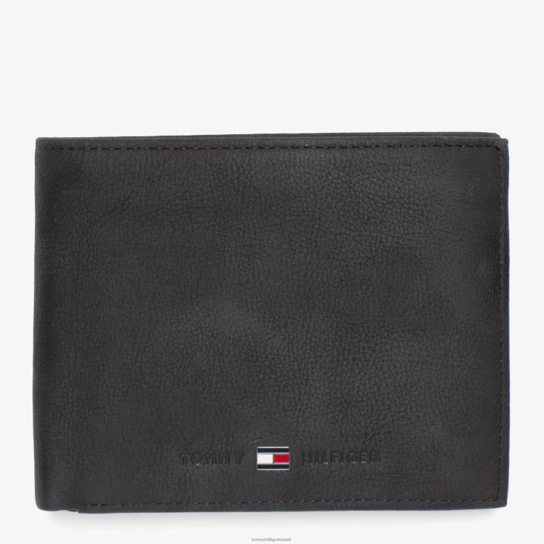 أسود Tommy Hilfiger محفظة جونسون الجلدية لبطاقات الائتمان 44644585
