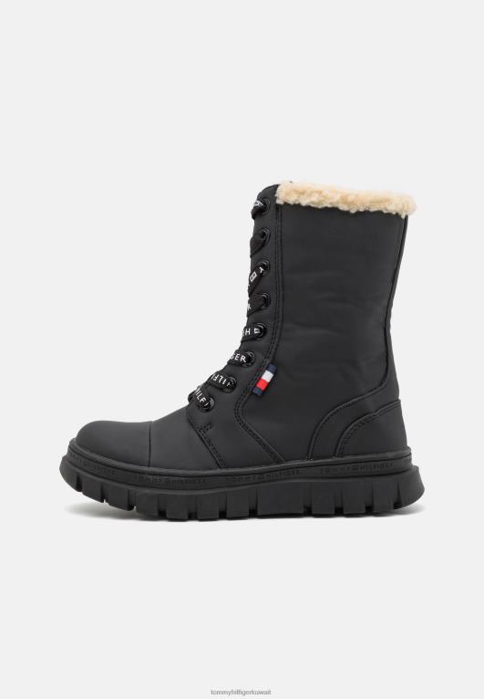 أسود Tommy Hilfiger أحذية برباط للجنسين 446445852