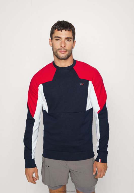 سماء الصحراء Tommy Hilfiger سترة الطاقم الملونة 446445856