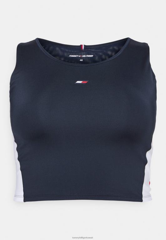 سماء الصحراء/الأحمر الأساسي Tommy Hilfiger أعلى خزان المحاصيل 446445861