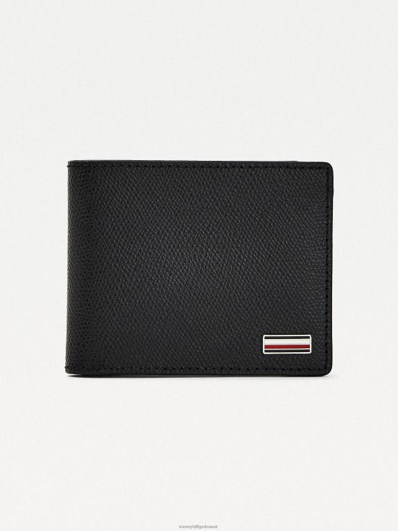 أسود Tommy Hilfiger محفظة بطاقات جلدية صغيرة للأعمال 44644588