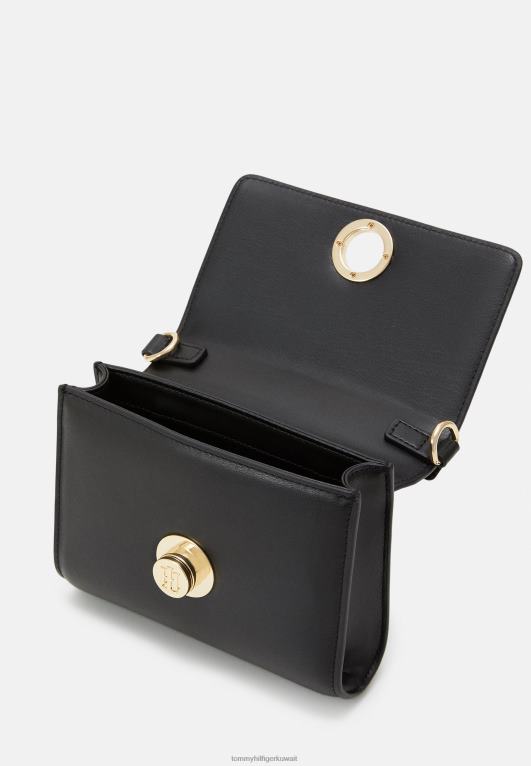 أسود Tommy Hilfiger حقيبة كروس أنيقة على الجسم 446445885