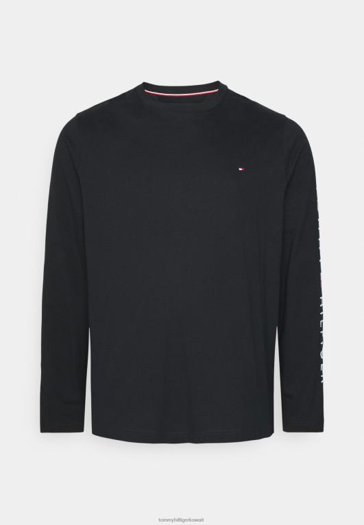 سماء الصحراء Tommy Hilfiger تيشيرت بأكمام طويلة وشعار الماركة بأكمام طويلة 446445921