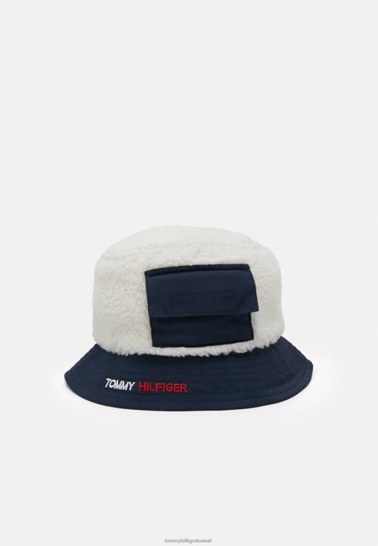 سماء الصحراء Tommy Hilfiger قبعة دلو دافئة للشركات قبعة للجنسين 446445932