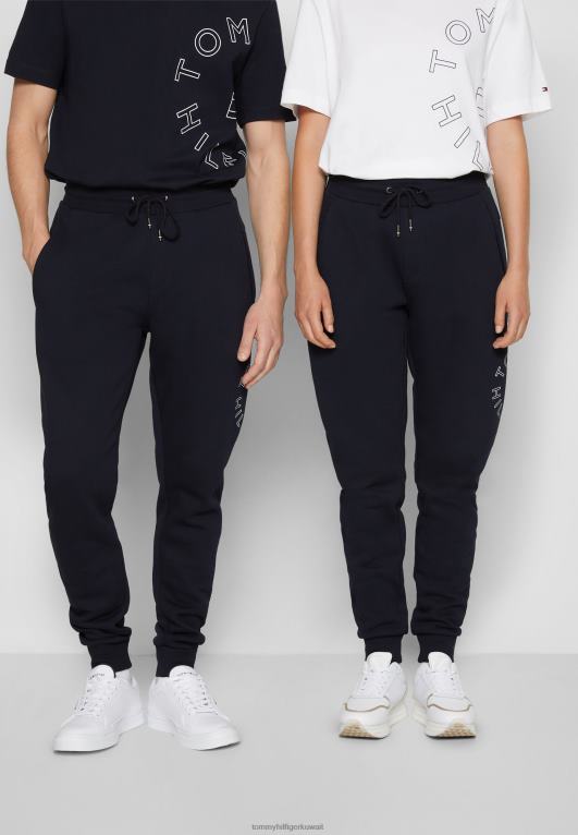 سماء الصحراء Tommy Hilfiger بنطال رياضي برسومات دائرية وجزء سفلي من بدلة رياضية للجنسين 446445964