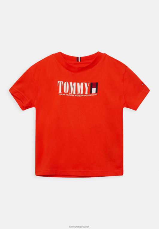 البرتقال الحمضي Tommy Hilfiger تي شيرت بطبعة جرافيك 446445980