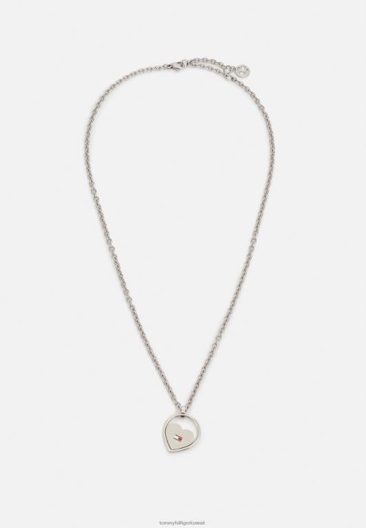 فضية اللون Tommy Hilfiger قلوب عائلة قلادة 446445992
