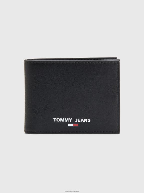 أسود Tommy Hilfiger محفظة البطاقات الأساسية والعملات المعدنية 44644601