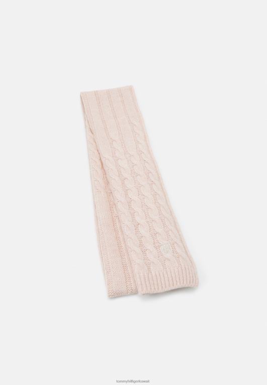 البني الداكن الوردي Tommy Hilfiger وشاح الكابل الخالد 446446011