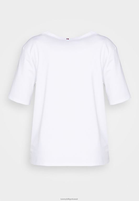 البصرية الأبيض Tommy Hilfiger تي شيرت بطبعة جرافيك 446446025