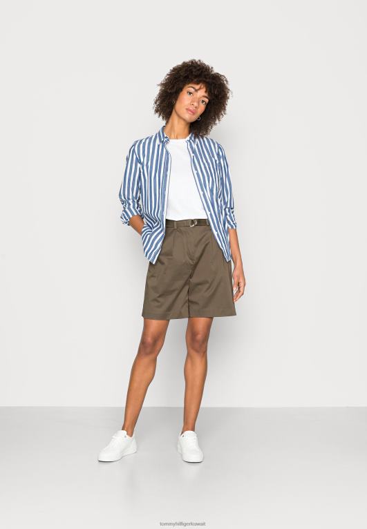 الجيش الأخضر Tommy Hilfiger شورت تشينو قصير حديث 446446045