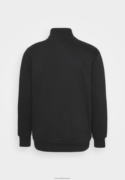 أسود Tommy Hilfiger سويت شيرت برقبة وهمية ورسومات دائرية 446446059