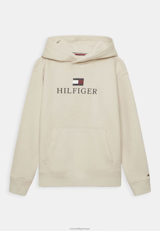 البيج الحجري Tommy Hilfiger هوديي بشعار الماركة 446446075