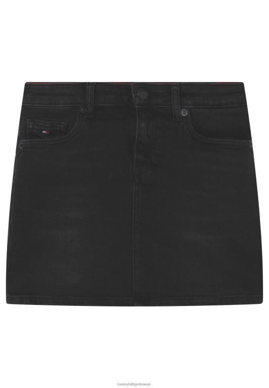 الدنيم الأسود Tommy Hilfiger تنورة الدنيم الأساسية 446446079